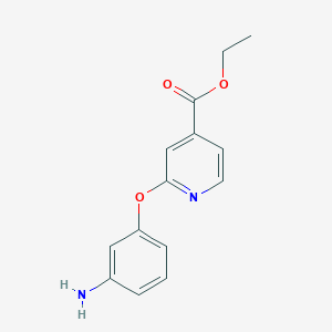 molecular formula C14H14N2O3 B1404463 Ethyl 2-(3-aminophenoxy)isonicotinate CAS No. 1415719-26-4
