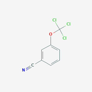 molecular formula C8H4Cl3NO B1404466 3-(Trichloromethoxy)benzonitrile CAS No. 1404195-02-3