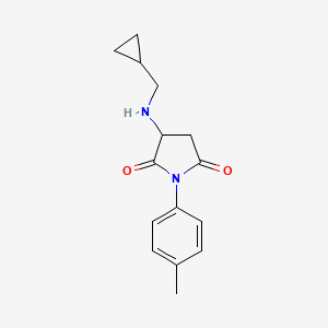 3-[(Cyclopropylmethyl)amino]-1-(4-methylphenyl)pyrrolidine-2,5-dione