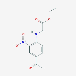 Ethyl N-(4-acetyl-2-nitrophenyl)glycinate