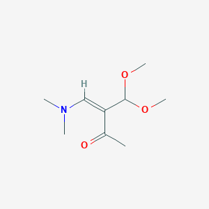 molecular formula C9H17NO3 B1404472 (3Z)-3-(dimethoxymethyl)-4-(dimethylamino)but-3-en-2-one CAS No. 1417370-07-0