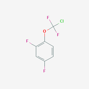 molecular formula C7H3ClF4O B1404473 1-[Chloro(difluoro)methoxy]-2,4-difluoro-benzene CAS No. 123572-68-9