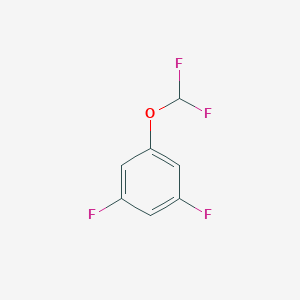 molecular formula C7H4F4O B1404477 1-(Difluoromethoxy)-3,5-difluorobenzene CAS No. 1400899-01-5