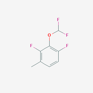 molecular formula C8H6F4O B1404478 2-(Difluoromethoxy)-1,3-difluoro-4-methyl-benzene CAS No. 1404194-82-6