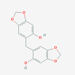 molecular formula C15H12O6 B140448 6,6'-Methylenebis-1,3-benzodioxol-5-ol CAS No. 78188-48-4