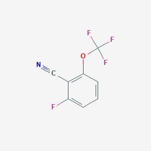molecular formula C8H3F4NO B1404481 2-Fluoro-6-(trifluoromethoxy)benzonitrile CAS No. 1236217-50-7