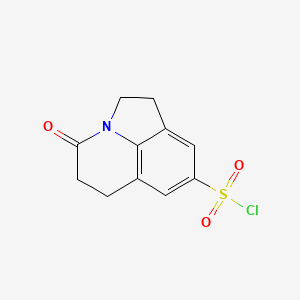 4-oxo-1,2,5,6-tetrahydro-4H-pyrrolo[3,2,1-ij]quinoline-8-sulfonyl chloride