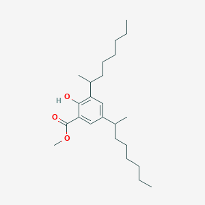 molecular formula C24H40O3 B14044936 Methyl 2-hydroxy-3,5-di(octan-2-yl)benzoate 
