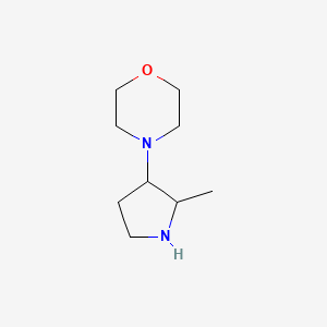 molecular formula C9H18N2O B1404495 4-(2-Methyl-3-pyrrolidinyl)morpholine CAS No. 1803570-23-1