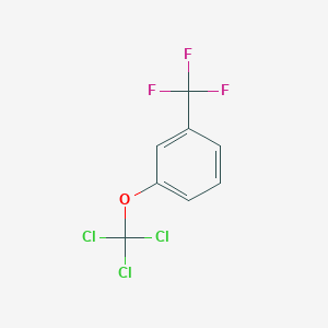 molecular formula C8H4Cl3F3O B1404497 1-(Trichloromethoxy)-3-(trifluoromethyl)benzene CAS No. 1404194-92-8