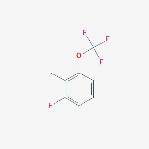 molecular formula C8H6F4O B1404498 1-Fluoro-2-methyl-3-(trifluoromethoxy)benzene CAS No. 1404195-13-6