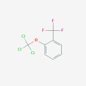 molecular formula C8H4Cl3F3O B1404499 1-(Trichloromethoxy)-2-(trifluoromethyl)benzene CAS No. 1404194-96-2