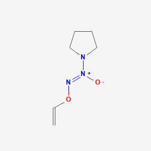 molecular formula C6H11N3O2 B014045 O2-Vinyl 1-(Pyrrolidin-1-yl)diazen-1-ium-1,2-diolate CAS No. 179344-98-0