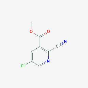 molecular formula C8H5ClN2O2 B1404502 5-氯-2-氰基烟酸甲酯 CAS No. 1356110-33-2