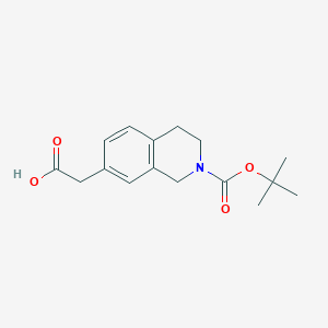 2-(2-(Tert-butoxycarbonyl)-1,2,3,4-tetrahydroisoquinolin-7-YL)acetic acid