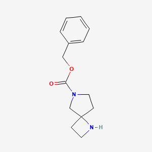 molecular formula C14H18N2O2 B1404520 Benzyl 1,6-diazaspiro[3.4]octane-6-carboxylate CAS No. 1158749-81-5