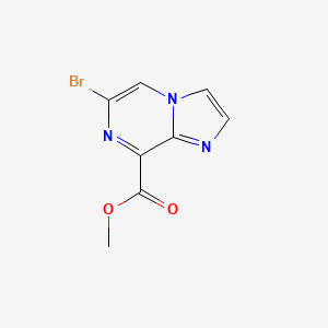 molecular formula C8H6BrN3O2 B1404530 Methyl 6-bromoimidazo[1,2-a]pyrazine-8-carboxylate CAS No. 1379297-22-9