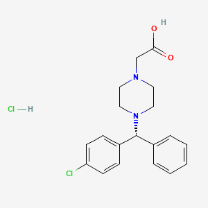 molecular formula C19H22Cl2N2O2 B1404534 (R)-De(carboxymethoxy) Cetirizine Acetic Acid Hydrochloride CAS No. 942132-30-1