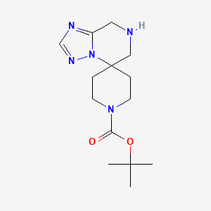 tert-butyl 7,8-dihydro-6H-spiro[[1,2,4]triazolo[1,5-a]pyrazine-5,4'-piperidine]-1'-carboxylate