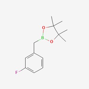 molecular formula C13H18BFO2 B1404548 2-(3-Fluorobenzyl)-4,4,5,5-tetramethyl-1,3,2-dioxaborolane CAS No. 1310048-95-3