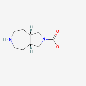 molecular formula C13H24N2O2 B1404557 cis-2-Boc-octahydro-pyrrolo[3,4-D]azepine CAS No. 1251013-07-6