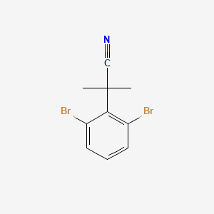 molecular formula C10H9Br2N B1404565 2-(2,6-Dibromophenyl)-2-methylpropanenitrile CAS No. 1314739-04-2