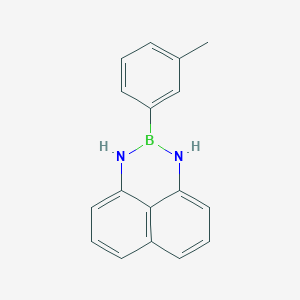 molecular formula C17H15BN2 B1404572 2-(3-Methylphenyl)-2,3-dihydro-1H-naphtho[1,8-de][1,3,2]diazaborinine CAS No. 1159803-51-6