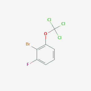 molecular formula C7H3BrCl3FO B1404573 2-Bromo-1-fluoro-3-(trichloromethoxy)benzene CAS No. 1417569-83-5