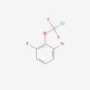 molecular formula C7H3BrClF3O B1404575 1-Bromo-2-[chloro(difluoro)-methoxy]-3-fluoro-benzene CAS No. 1417569-22-2