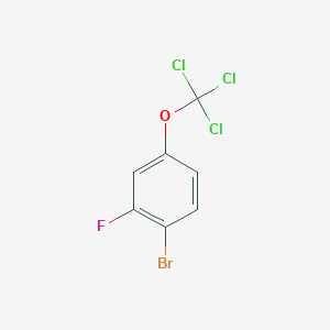 molecular formula C7H3BrCl3FO B1404580 1-Bromo-2-fluoro-4-(trichloromethoxy)benzene CAS No. 1417569-88-0