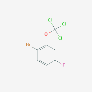 molecular formula C7H3BrCl3FO B1404585 1-Bromo-4-fluoro-2-(trichloromethoxy)benzene CAS No. 1417567-43-1
