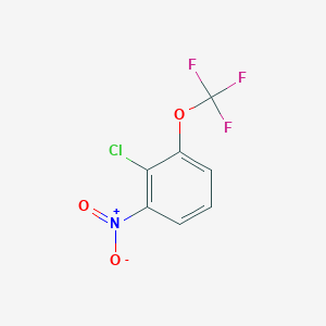 molecular formula C7H3ClF3NO3 B1404587 2-Chloro-1-nitro-3-(trifluoromethoxy)benzene CAS No. 1261822-83-6