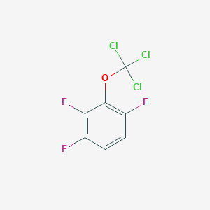 molecular formula C7H2Cl3F3O B1404588 1,2,4-Trifluoro-3-(trichloromethoxy)benzene CAS No. 1404193-80-1