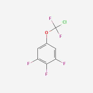 B1404589 5-[Chloro(difluoro)methoxy]-1,2,3-trifluoro-benzene CAS No. 1404194-58-6