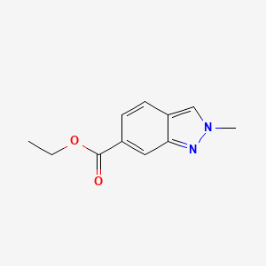 molecular formula C11H12N2O2 B14045907 Ethyl 2-methyl-2H-indazole-6-carboxylate 