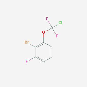 molecular formula C7H3BrClF3O B1404604 2-Bromo-1-[chloro(difluoro)-methoxy]-3-fluoro-benzene CAS No. 1417569-84-6