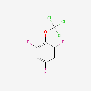 molecular formula C7H2Cl3F3O B1404605 1,3,5-Trifluoro-2-(trichloromethoxy)benzene CAS No. 1404194-57-5