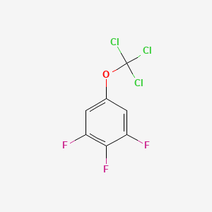 molecular formula C7H2Cl3F3O B1404606 1,2,3-Trifluoro-5-(trichloromethoxy)benzene CAS No. 1404193-70-9