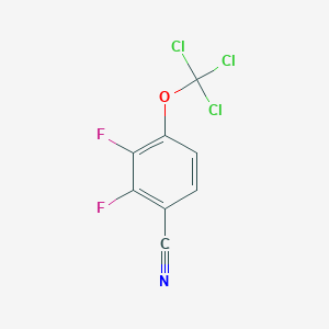 molecular formula C8H2Cl3F2NO B1404607 2,3-Difluoro-4-(trichloromethoxy)benzonitrile CAS No. 1404194-24-6