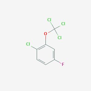 molecular formula C7H3Cl4FO B1404608 1-Chloro-4-fluoro-2-(trichloromethoxy)benzene CAS No. 1404193-63-0