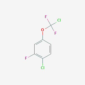 1-Chloro-4-[chloro(difluoro)-methoxy]-2-fluoro-benzene