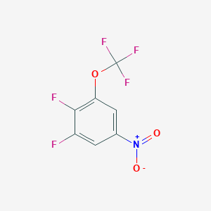 molecular formula C7H2F5NO3 B14046168 1,2-Difluoro-5-nitro-3-(trifluoromethoxy)benzene 