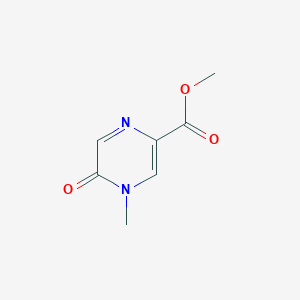B1404617 4-Methyl-5-oxo-4,5-dihydro-pyrazine-2-carboxylic acid methyl ester CAS No. 1416447-68-1