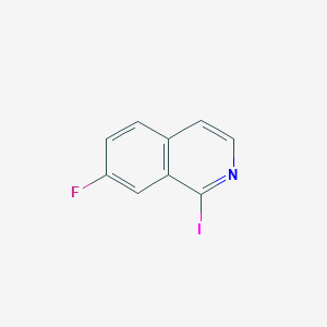 molecular formula C9H5FIN B1404619 7-氟-1-碘异喹啉 CAS No. 1207448-25-6