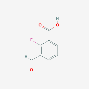 molecular formula C8H5FO3 B1404622 2-氟-3-甲酰基苯甲酸 CAS No. 1289043-16-8