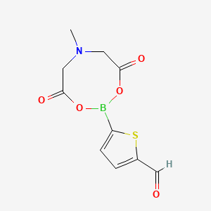 molecular formula C10H10BNO5S B1404626 5-(6-Methyl-4,8-dioxo-1,3,6,2-dioxazaborocan-2-yl)thiophene-2-carbaldehyde CAS No. 1104637-06-0