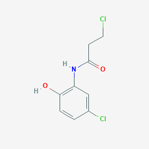 B1404636 3-chloro-N-(5-chloro-2-hydroxyphenyl)propanamide CAS No. 1370592-24-7