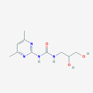 molecular formula C10H16N4O3 B1404640 3-(2,3-Dihydroxypropyl)-1-(4,6-dimethylpyrimidin-2-yl)urea CAS No. 1616500-58-3