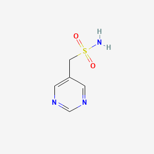 molecular formula C5H7N3O2S B1404643 Pyrimidin-5-ylmethanesulfonamide CAS No. 1187171-94-3