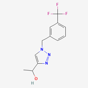 1-(1-{[3-(trifluoromethyl)phenyl]methyl}-1H-1,2,3-triazol-4-yl)ethan-1-ol